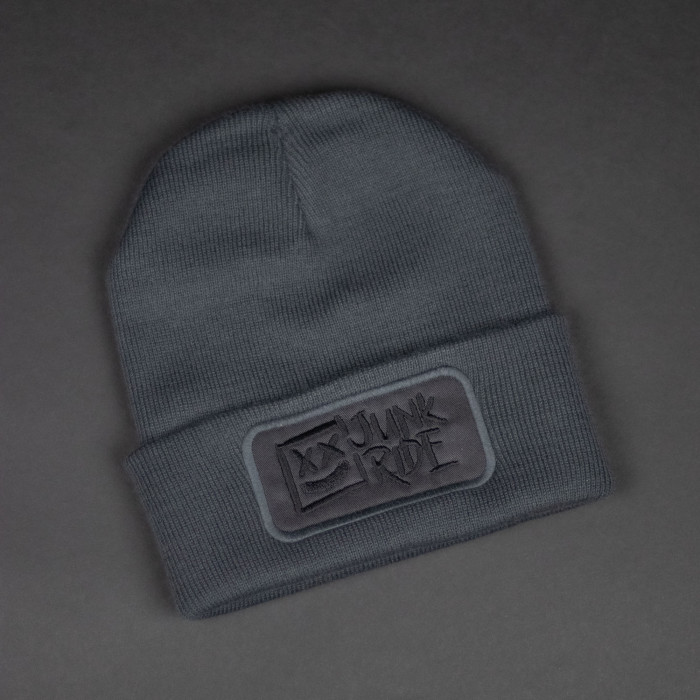 JUNKRIDE LOGO BEANIE ASPHALT