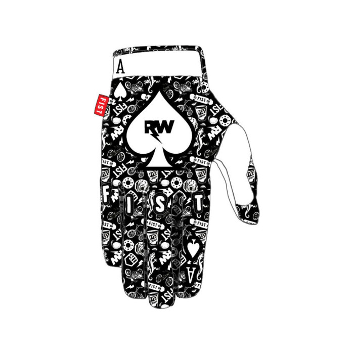 FIST Strapped Glove R-WILLY Ace L blk-white