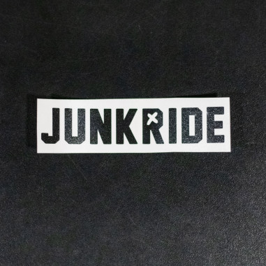 JUNKRIDE STICKER 11cm BLACK