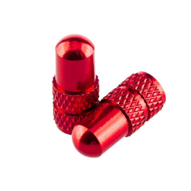 DEITY PRESTA VALVE CAP RED