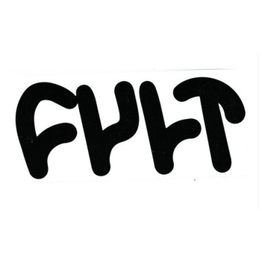 CULT THICK FRAME STICKER BLACK