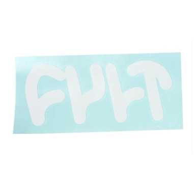 CULT THICK FRAME STICKER WHITE